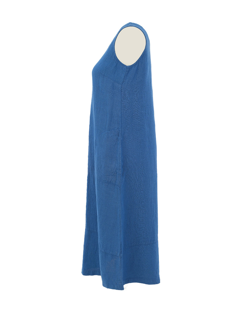 Sleeveless Solid Colour Linen Dress. Style DOLC26223