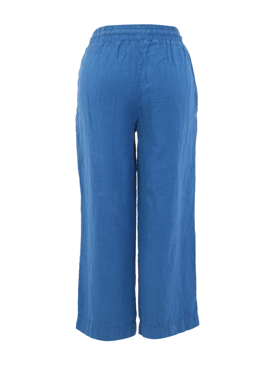 Drawstring Elastic Waistband Wide Leg Linen Pant. Style DOLC26224