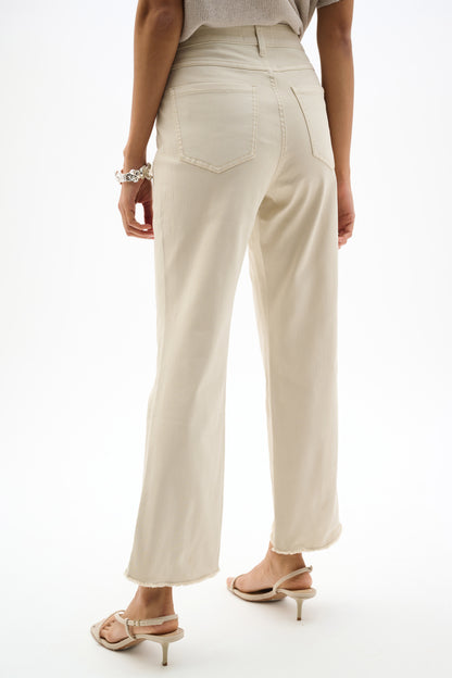 Flower Embroidery Hem Repreve® Straight Leg Jeans. Style JR262980