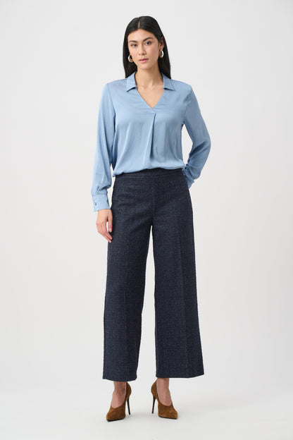 Recycled Satin Shirt-Collar Tunic. Style JR263025