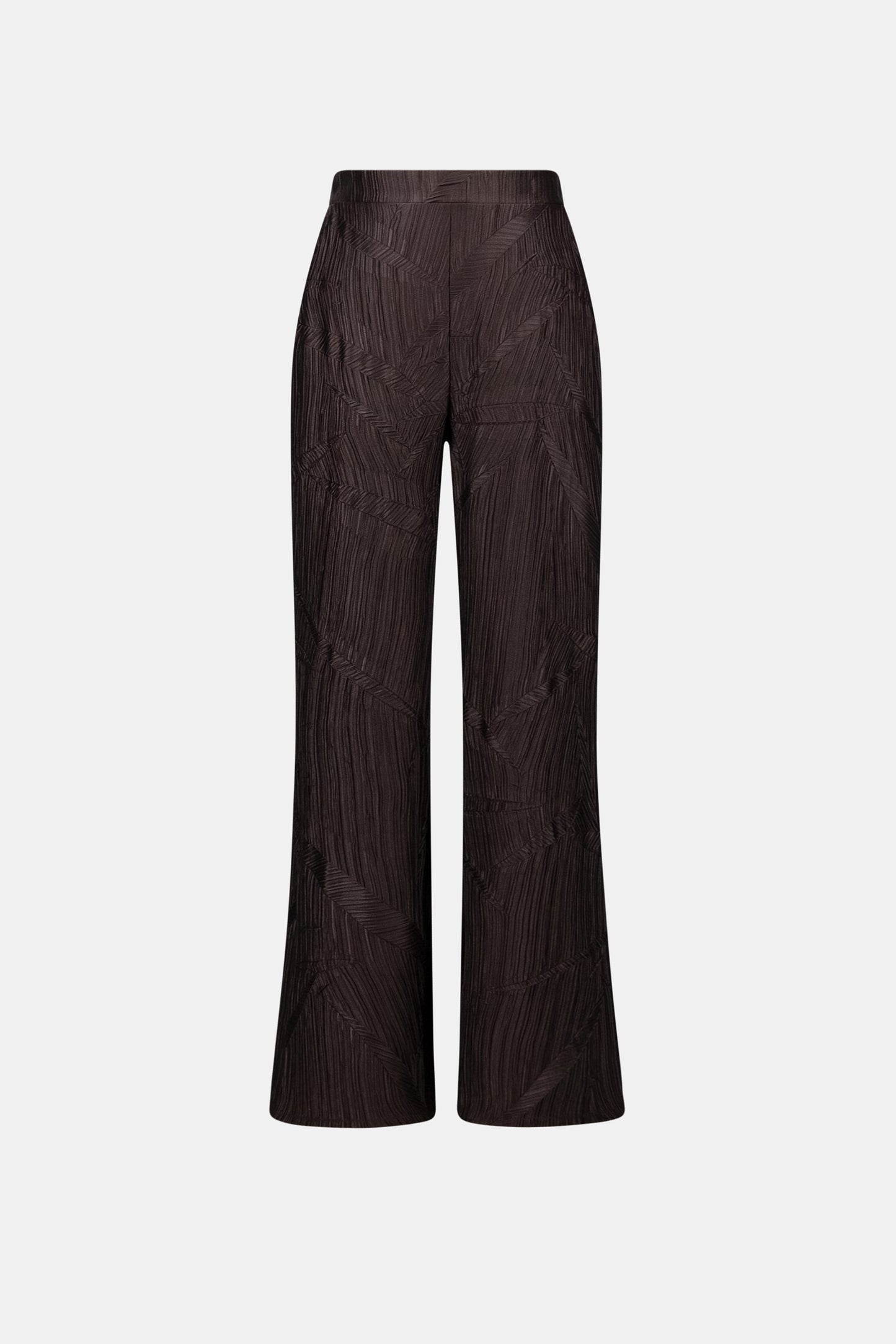 Pleated Satin Pull-On Wide-Leg Pants. Style JR263052