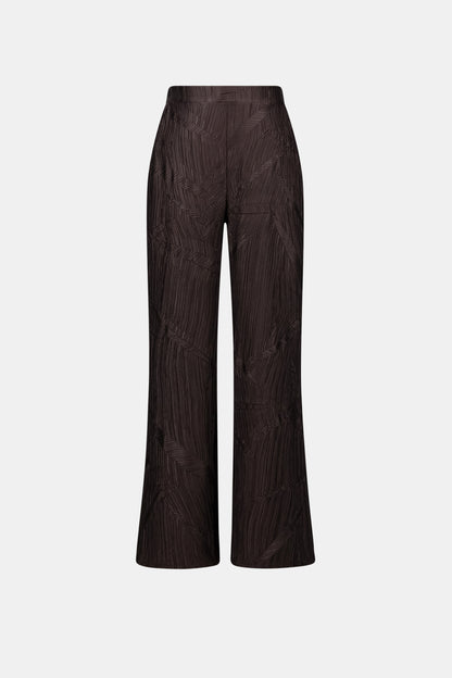 Pleated Satin Pull-On Wide-Leg Pants. Style JR263052