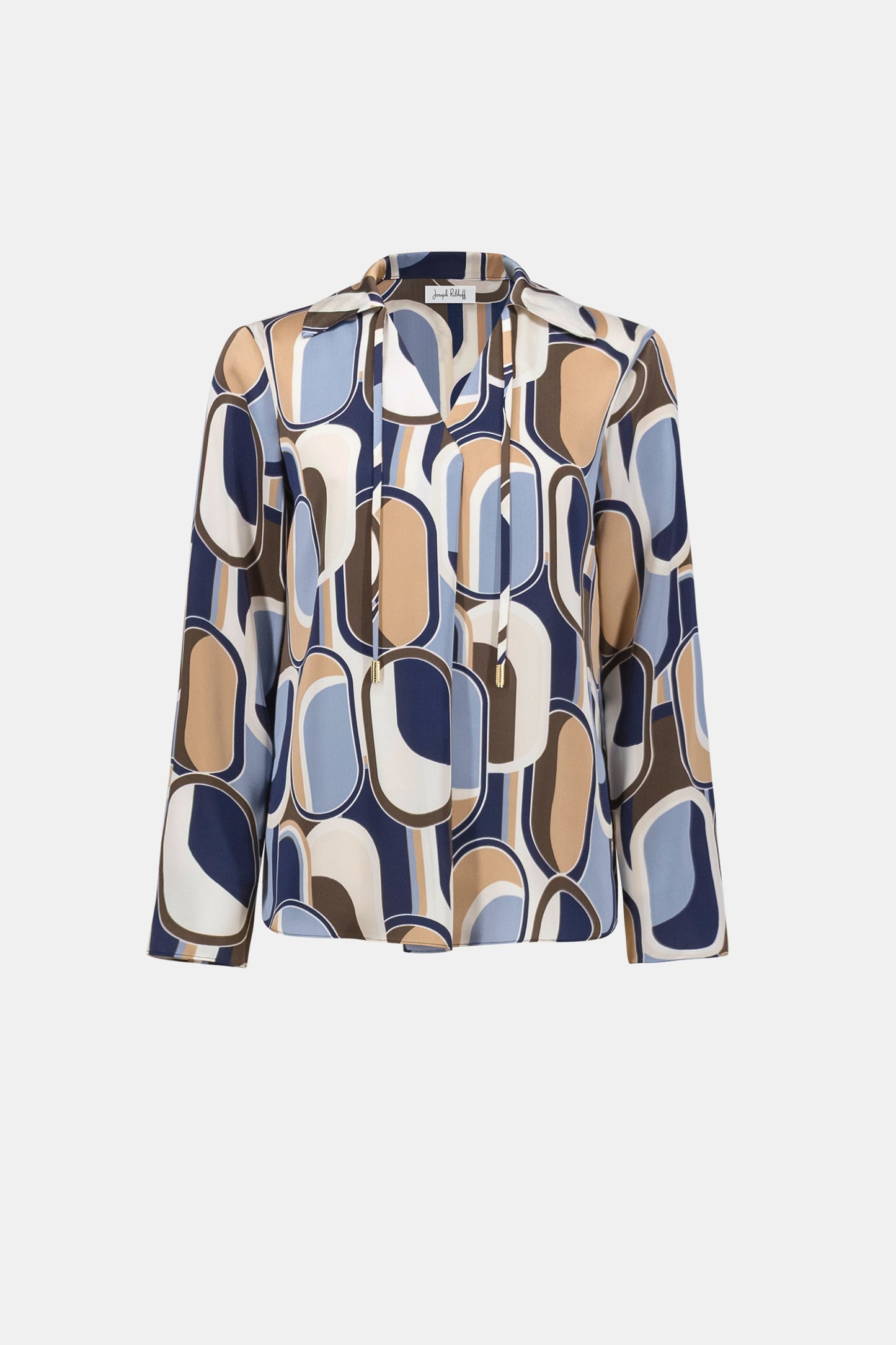 Recycled Satin Geometric Top. Style JR263071