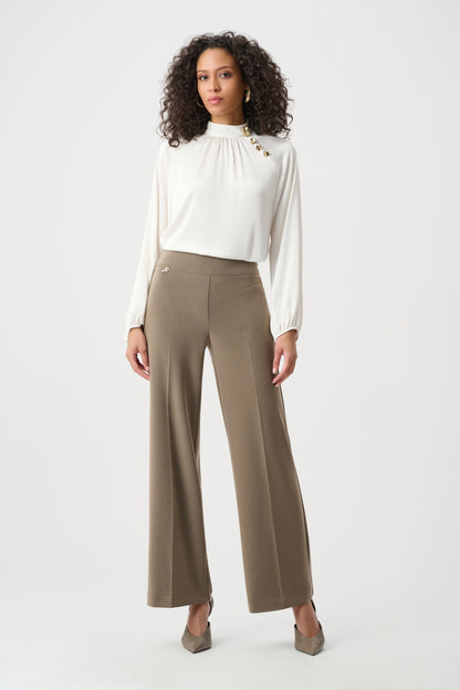 Silky Knit Wide-Leg Pull-On Pants. Style JR263074