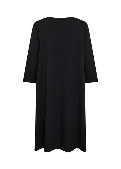 3/4 Sleeve Flared Skirt Midi Length Dress. Style SOYA4F26307