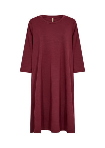 3/4 Sleeve Flared Skirt Midi Length Dress. Style SOYA4F26307