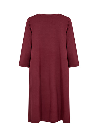 3/4 Sleeve Flared Skirt Midi Length Dress. Style SOYA4F26307