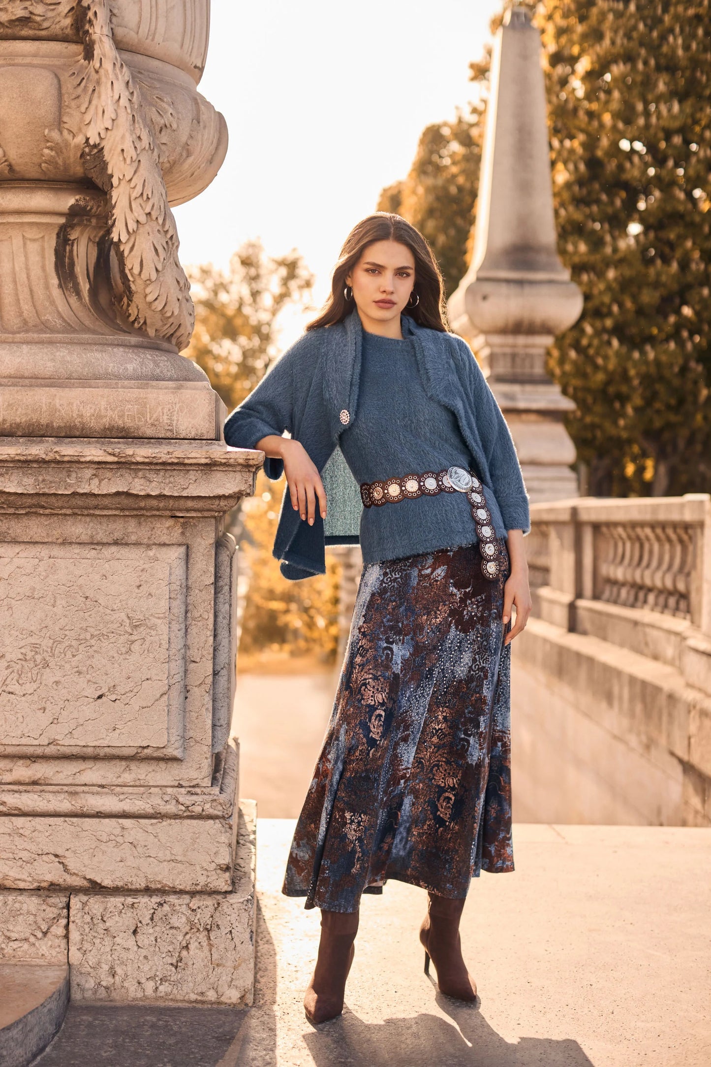 Mock Neck Relaxed Fit Fuzzy Jacket. Style FL263324