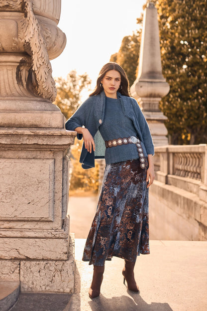 Mock Neck Relaxed Fit Fuzzy Jacket. Style FL263324