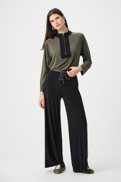 Colour Block Wide Leg Pull-On Pant. Style JR263607