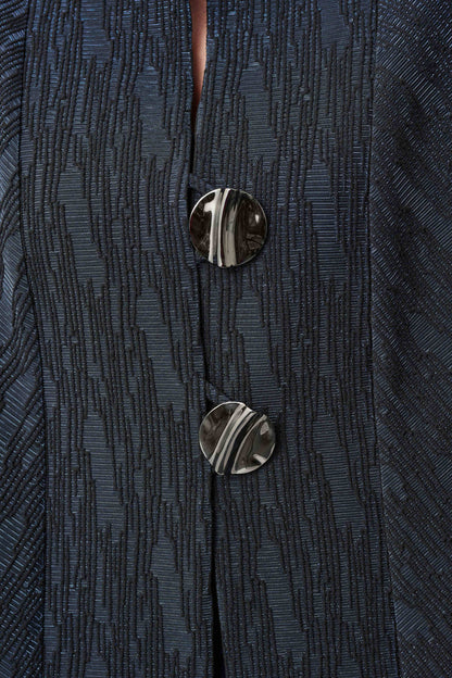 Signature Foil-Textured Jacquard Trapeze Jacket. Style JR263725