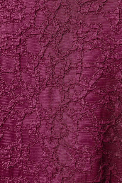 Signature Textured Jacquard Lapel-Collar Trapeze Jacket. Style JR263761