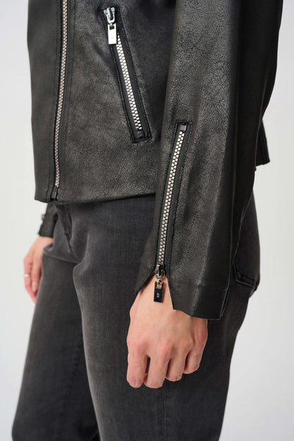 Foiled Knit Fitted Jacket. Style JR263908