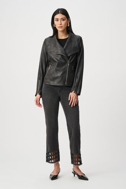 Foiled Knit Fitted Jacket. Style JR263908