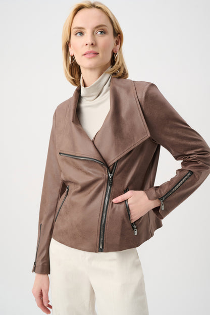 Foiled Knit Fitted Jacket. Style JR263908