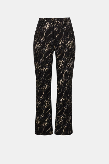 Stretch Denim Abstract Print Straight Leg Jeans. Style JR263972