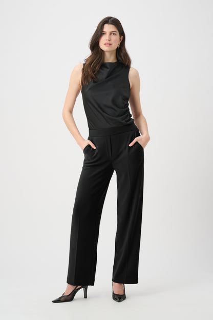 Faux Front Pull-On Wide Leg Pant. Style JR264010