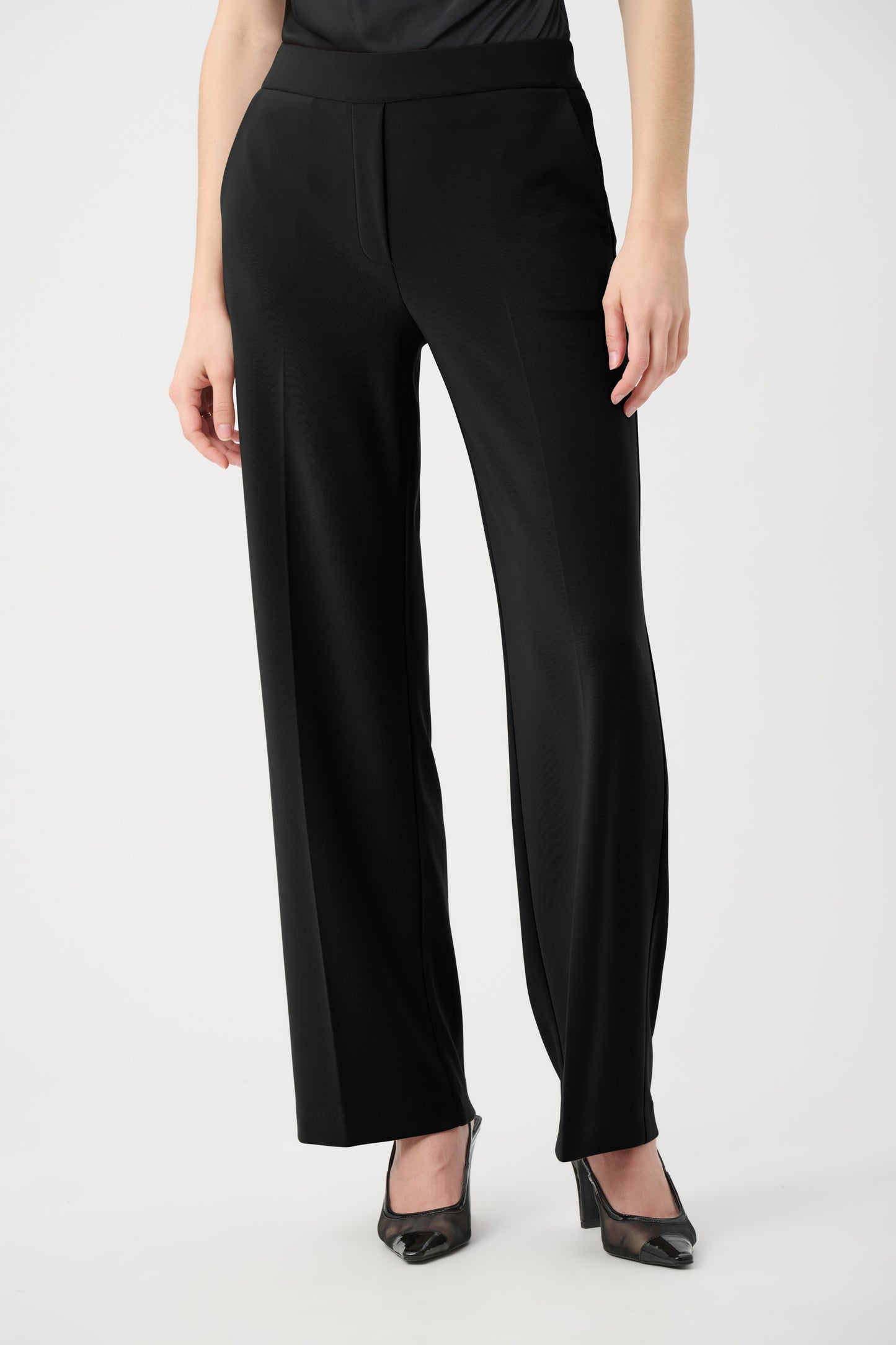 Faux Front Pull-On Wide Leg Pant. Style JR264010