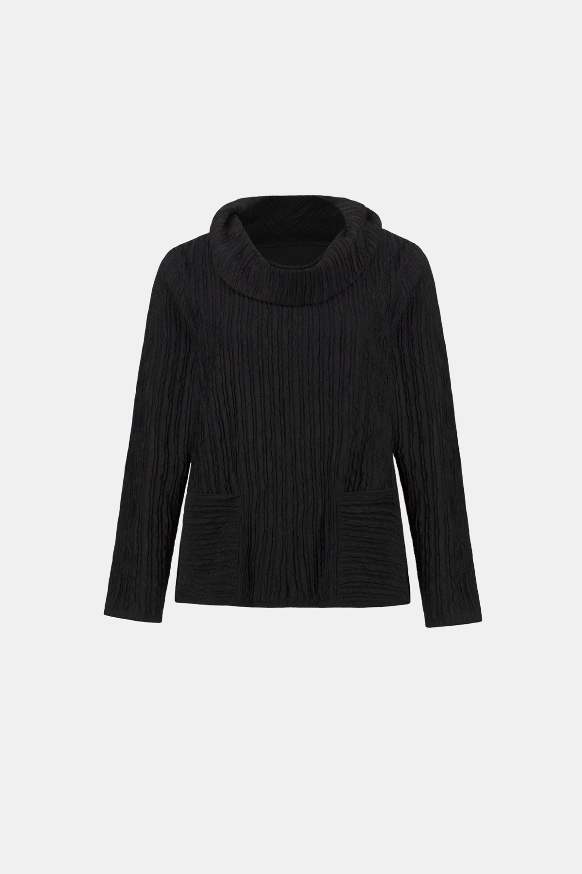 Ribbed Cowl Neck Long Sleeve Top. Style JR264019