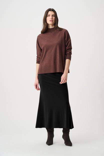 Elastic Waist Flowy Trumpet Skirt. Style JR264056
