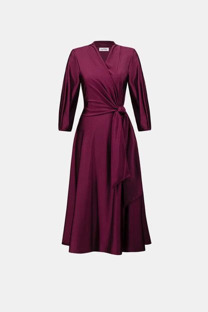 Flowy Wrap Style Midi Length Dress. Style JR264070