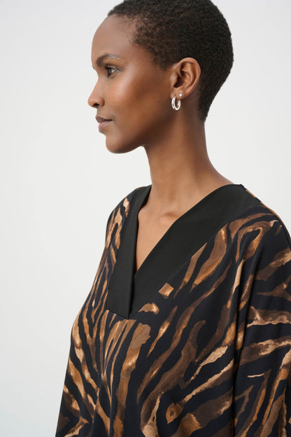 Animal Print V-Neck Tunic. Style JR264227