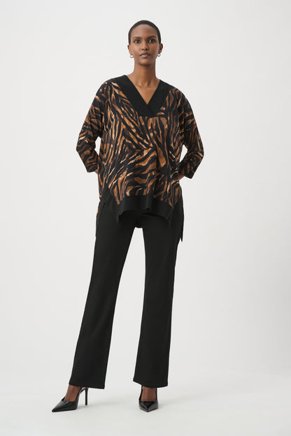 Animal Print V-Neck Tunic. Style JR264227