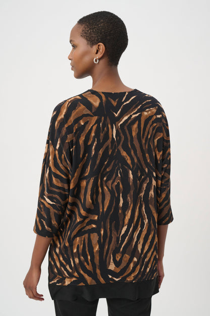 Animal Print V-Neck Tunic. Style JR264227