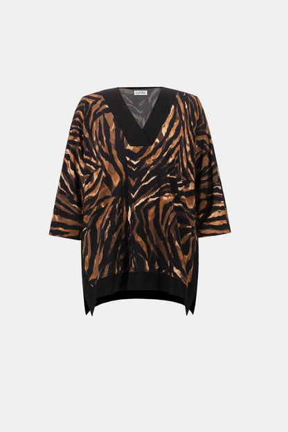 Animal Print V-Neck Tunic. Style JR264227