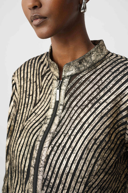 Metallic Soutache Fitted Jacket. Style JR264908