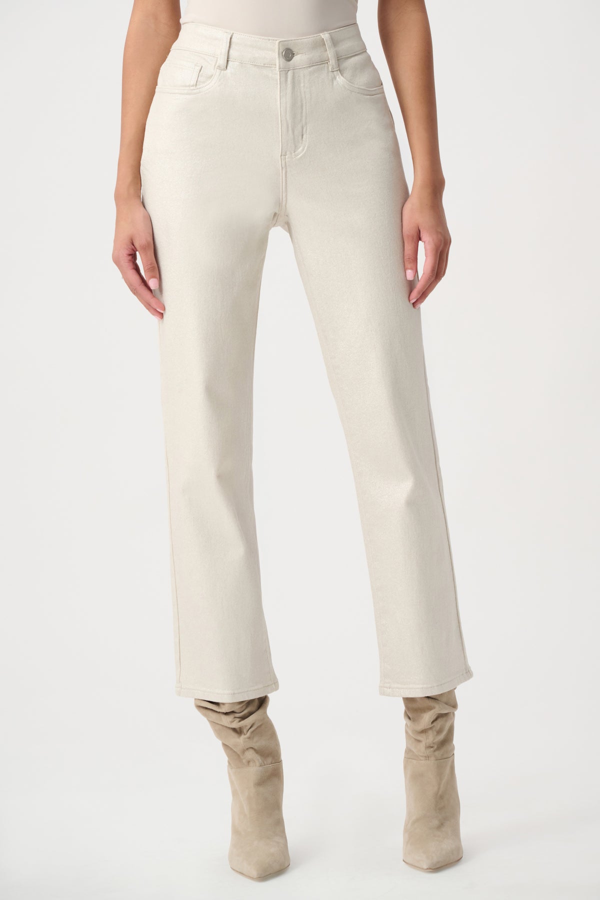 Classic Straight Leg Metallic Jeans. Style JR264913