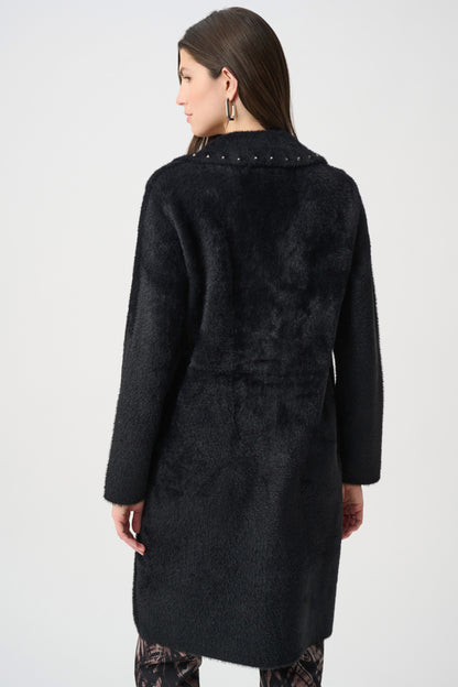 Stud Details Notch Lapel Collared Jacket. Style JR264921