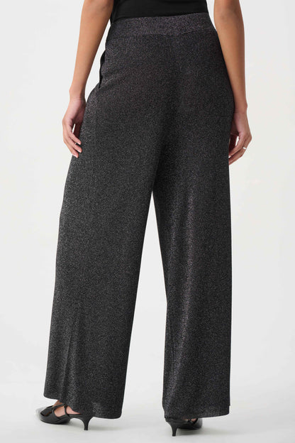 Lurex Shimmer Sweater Wide-Leg Pants. Style JR264942