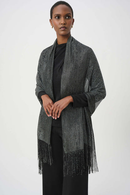 Metallic Fringe Scarf. Style JR264958
