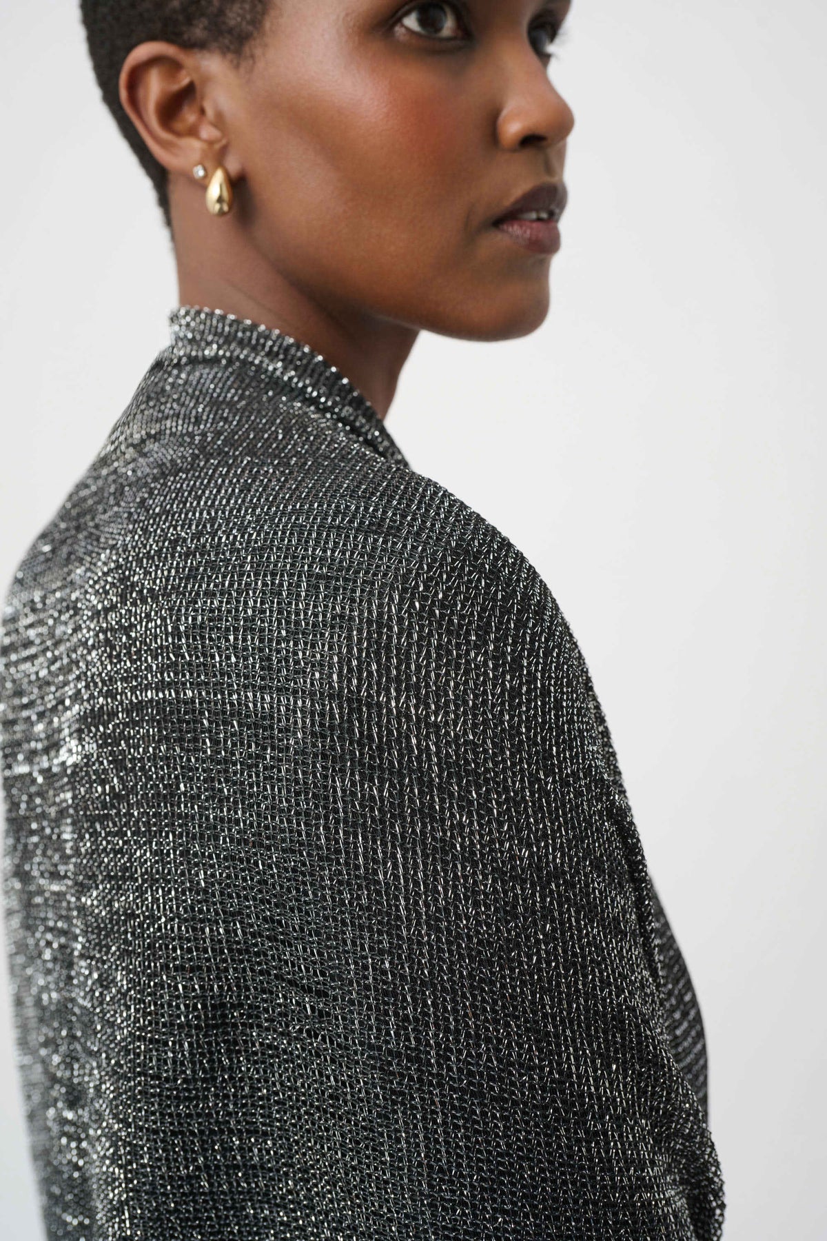 Metallic Fringe Scarf. Style JR264958