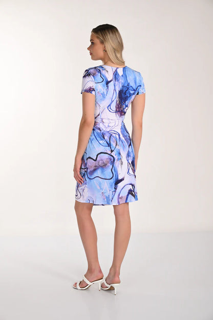 Cross-Over Wrap Style Midi Dress. Style FL266246