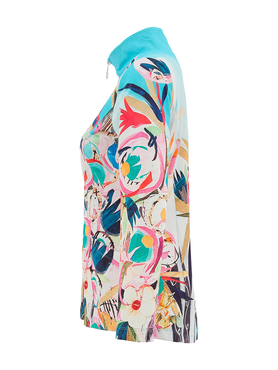 “Le Reve Eveille” Artist Print Zip Front Jacket. Style DOLC26667