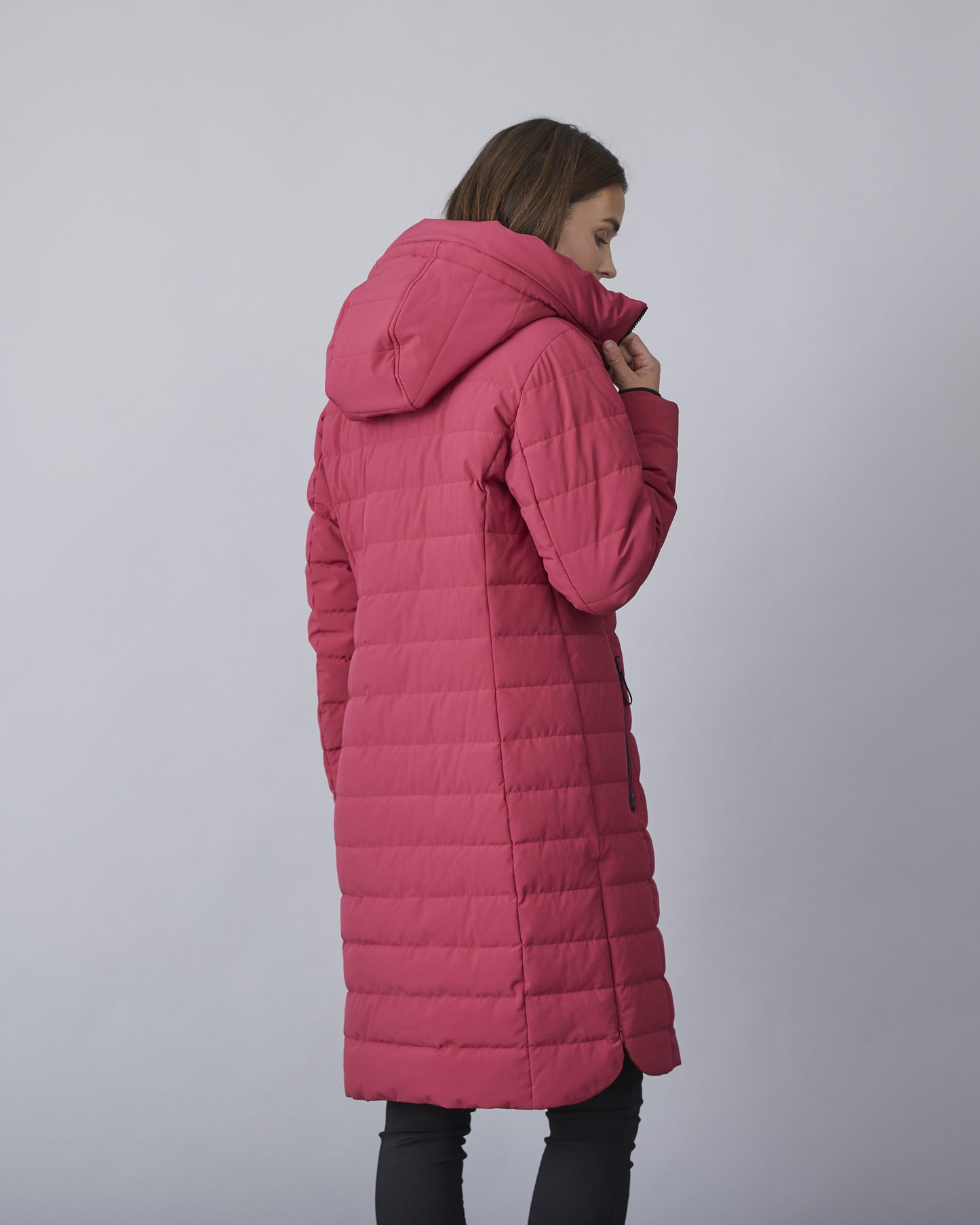 Kiki Quilted Long Side Zip Outerwear. Style JUN2689