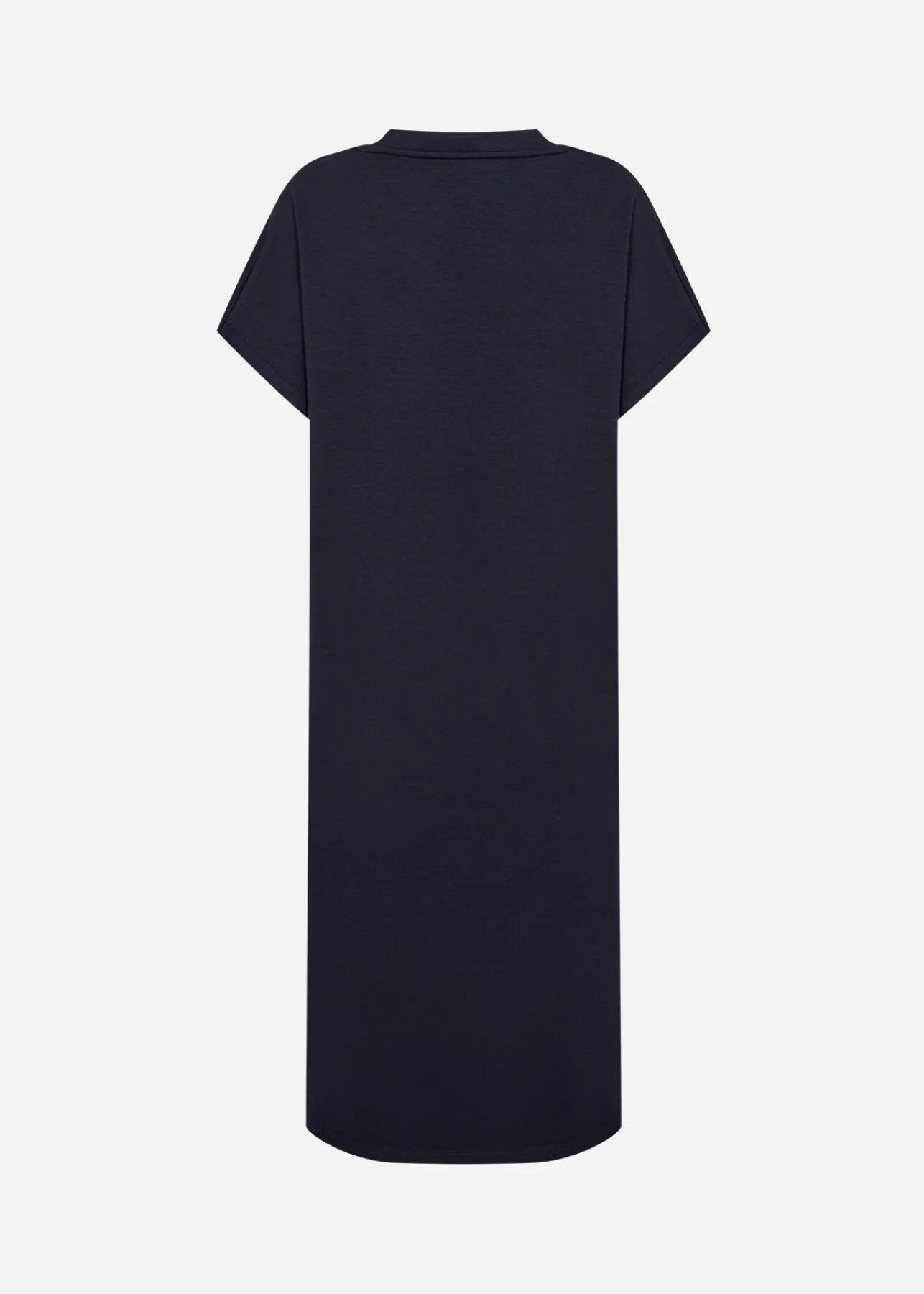 V-Neck Drop Shoulder Soft Stretch Fabric Midi Dress. Style SOYA27539