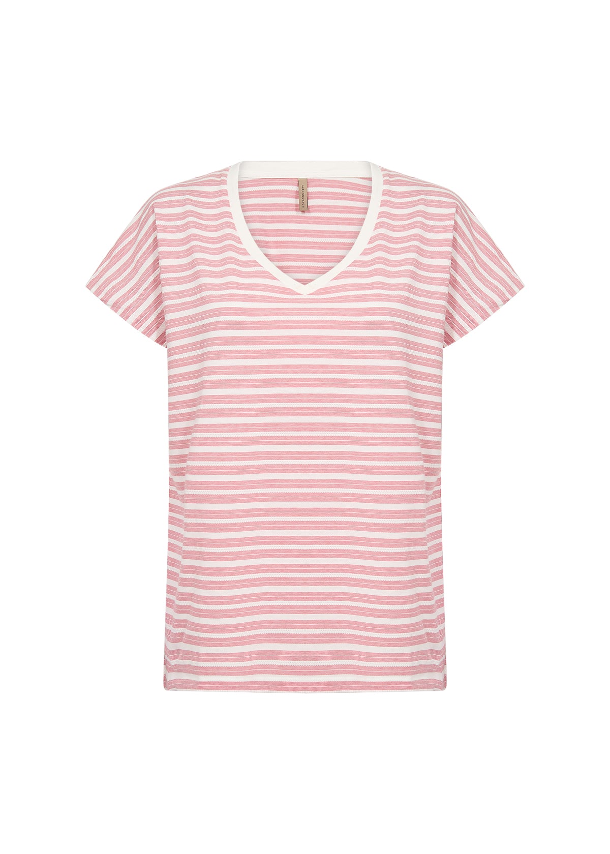 Cotton Lightweight Stripes Short Sleeve Top. Style SOYA27500
