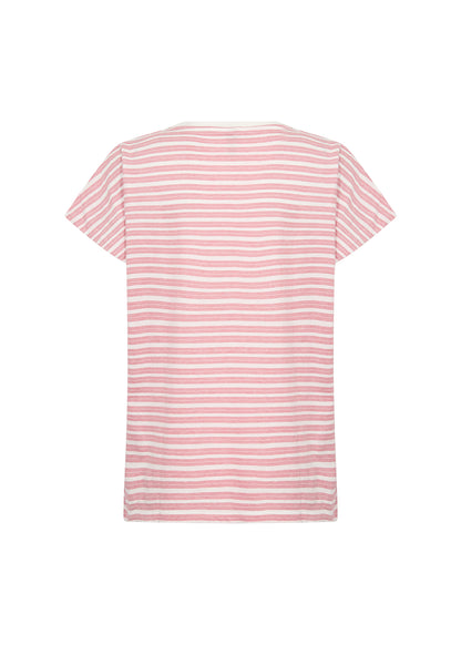 Cotton Lightweight Stripes Short Sleeve Top. Style SOYA27500