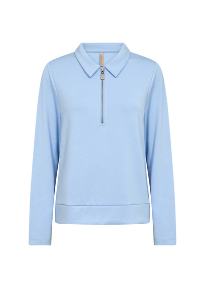 1/3 Zip Collared Long Sleeve Top. Style SOYA27764