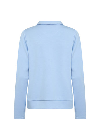 1/3 Zip Collared Long Sleeve Top. Style SOYA27764