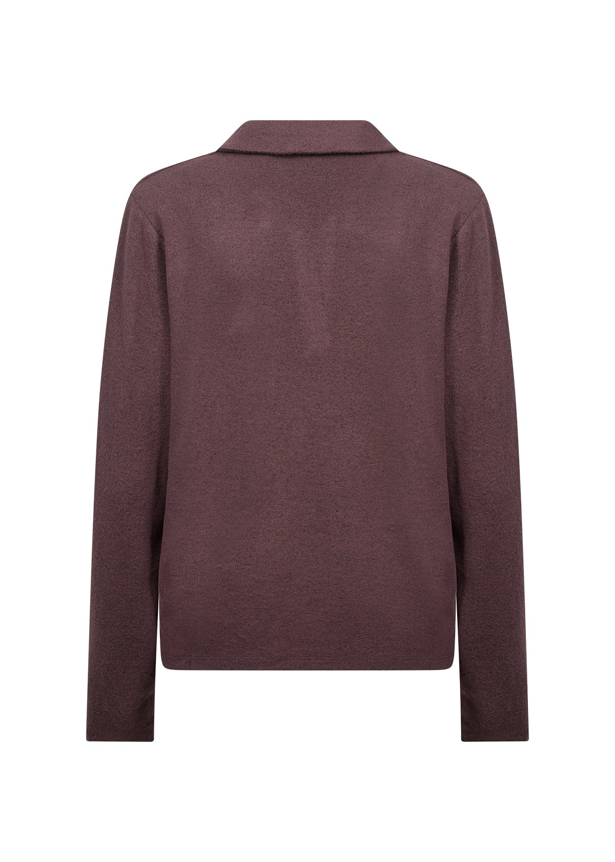 Collar Soft & Stretchy Long Sleeve Top. Style SOYA27829