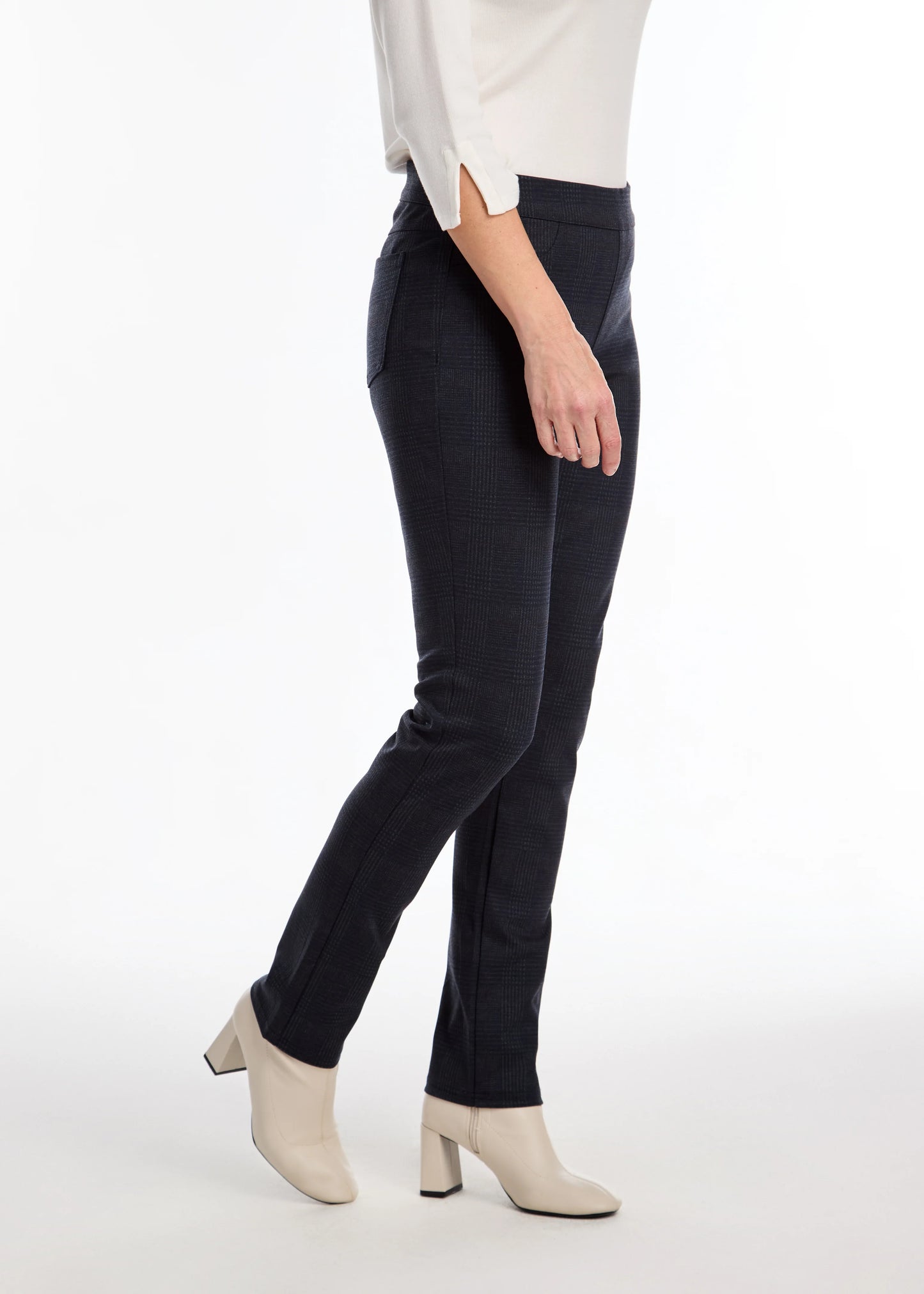 Pull On Slim Leg Check Pant. Style FD2785459