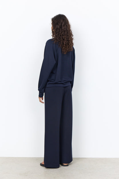 Long Sleeve Collared 1/2 Button-Up Neck Top. Style SOYA27856