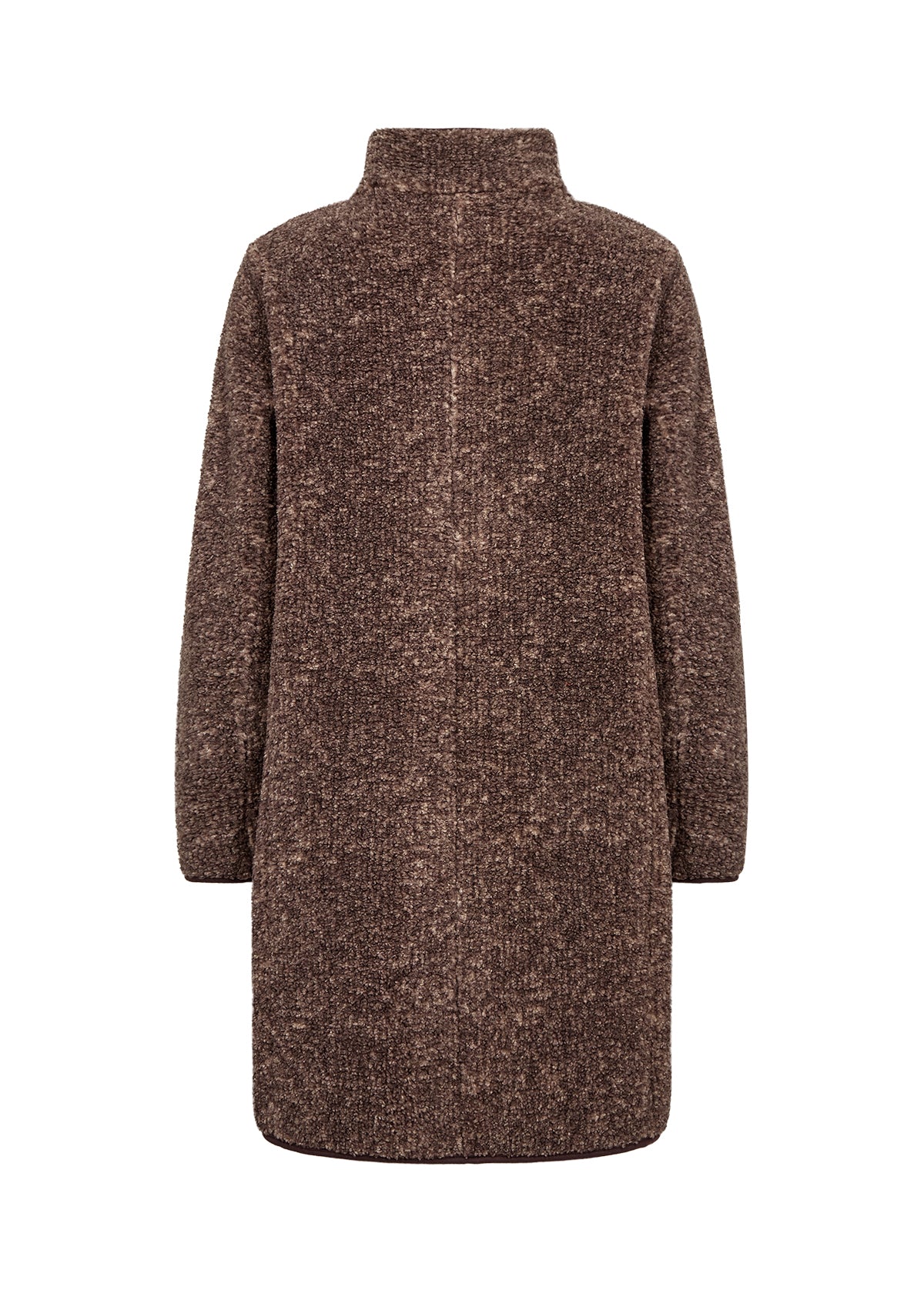 Boucle Mock Neck Button Front Jacket. Style SOYA27880