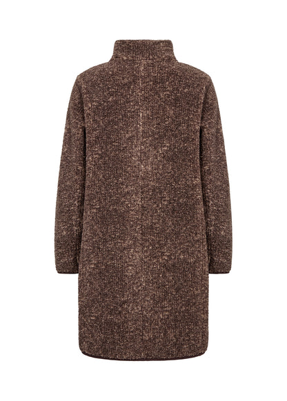 Boucle Mock Neck Button Front Jacket. Style SOYA27880