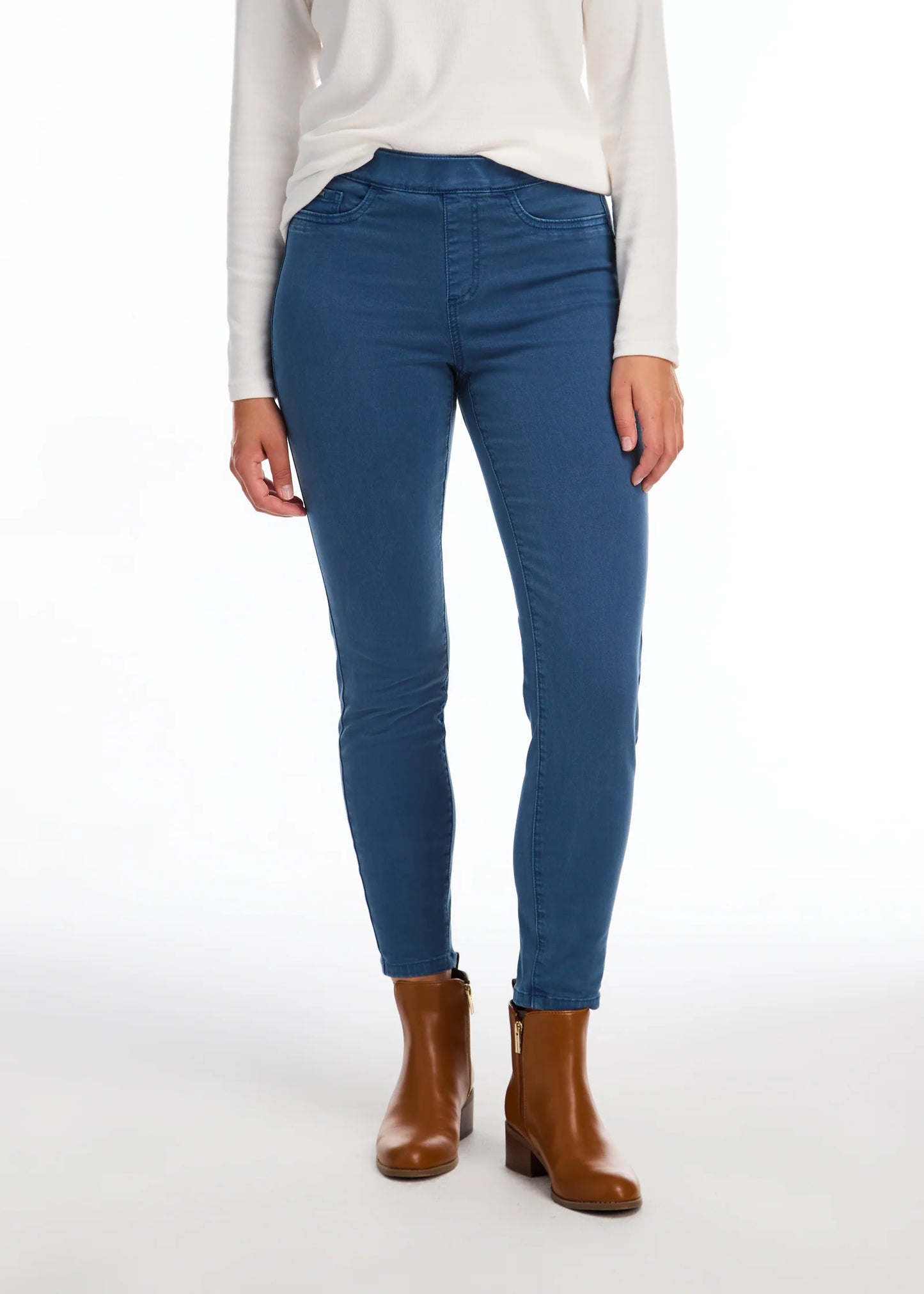 Euro Twill Pull On Slim Ankle Jean. Style FD2858511