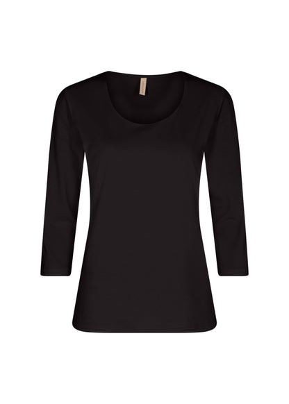 Scoop Neck Fitted Top. Style SOYA3F29033